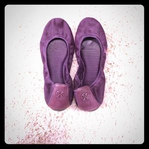 Size 10 Purple Tory Burch flats